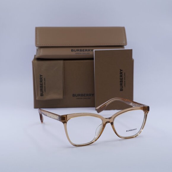 🕶️ New Burberry BE2364F 3779 Eyeglasses - Transparent Brown Frame - Picture 10 of 10